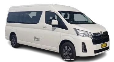 12-seat mini van (Toyota HiAce High-Roof (12-Seat)) hire Dubai 12-seat mini van (Toyota HiAce High-Roof (12-Seat)) rental in Dubai with professional chauffeur
