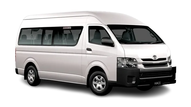 14-seat mini bus (Toyota HiAce Commuter (14-Seat)) hire Dubai 14-seat mini bus (Toyota HiAce Commuter (14-Seat)) rental in Dubai with professional chauffeur